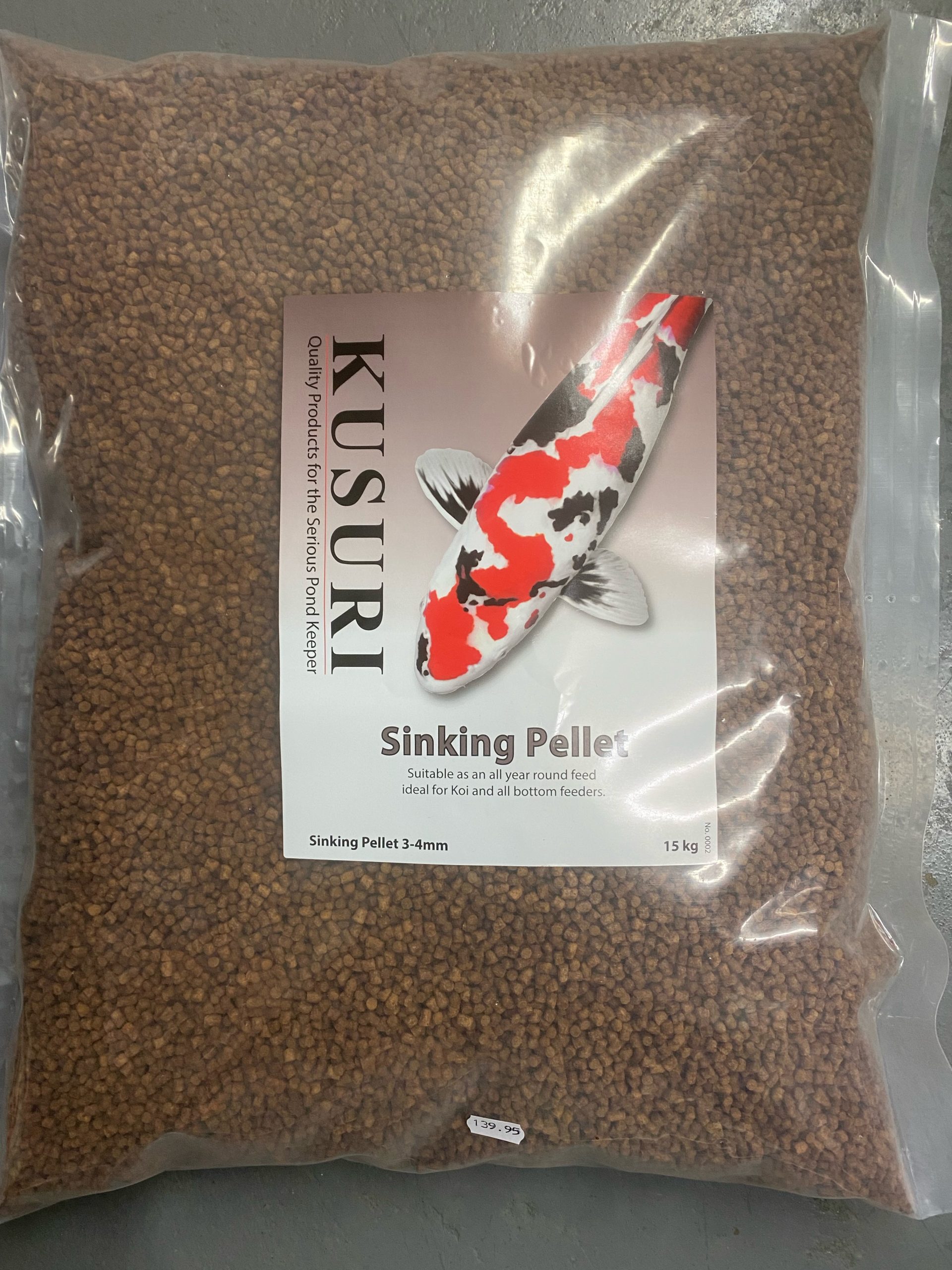 Elite Sinking Pellet For Koi Carp and all bottom feeders such as sturgeon and tench 15kg